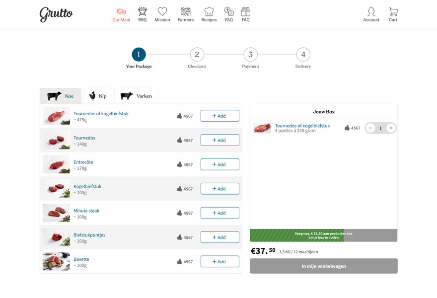 Farmshop Wireframe